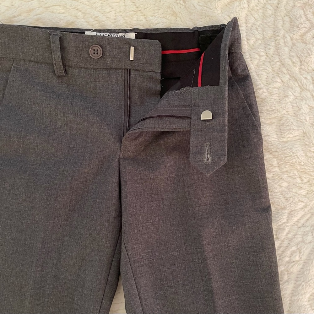 Boys Isaac Mizrahi Grey Dress Pants - size 6